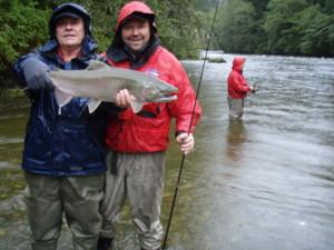 Heli fishing for Coho is the best.  Photo by:  Nimmo Bay Resort